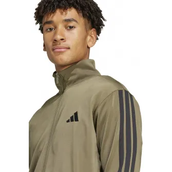 adidas Sportswear, Trening cu logo, Negru, Kaki, 2XL