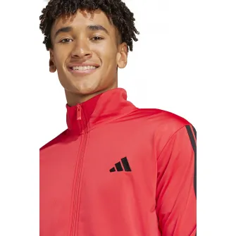 adidas Sportswear, Trening cu logo, Negru, Portocaliu mandarina, S