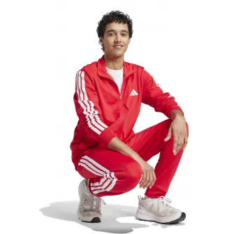adidas Sportswear, Trening cu logo, Rosu, Alb, XS