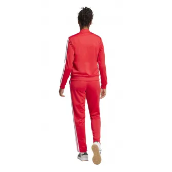 adidas Sportswear, Trening cu logo si fermoar, Alb, Coral, XS