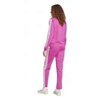 adidas Sportswear, Trening cu logo si fermoar, Alb, Roz, S