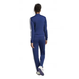 adidas Sportswear, Trening cu logo si fermoar, Albastru inchis, XS