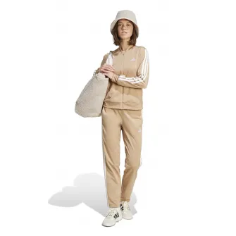 adidas Sportswear, Trening cu logo si fermoar, Camel, 2XS