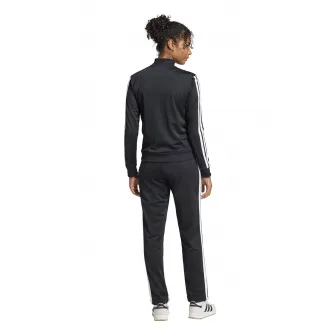 adidas Sportswear, Trening cu logo si fermoar, Negru, XS
