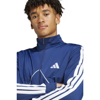 adidas Sportswear, Trening cu maneci cazute, Albastru inchis, XS