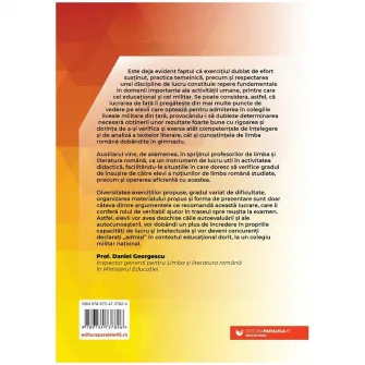 Admiterea in colegiile nationale militare. Limba si literatura romana, Steliana-mihaela lambru, Maria-Cristina Marian-Ionescu