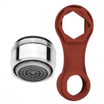 Aerator Ferro, cu cheie, pentru cartuse, M24/M28, 35/40mm, M24x1