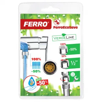 Aerator Ferro EcoSave, pentru baterie cada/dus, 1/2