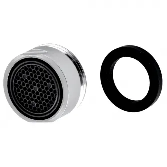 Aerator Ferro, pentru baterie lavoar/spalator, M24x1, Crom