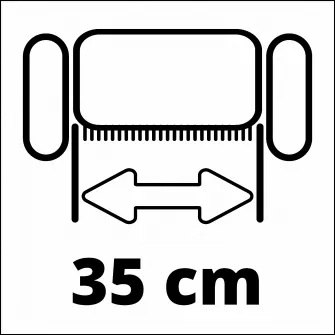 Aerator/Scarificator pe acumulator Einhell Power X-Change GE-SC 36/35 Li Solo, 2x18 V, latimea de lucru 35 cm, numar de cutite 16, fara acumulator/incarcator