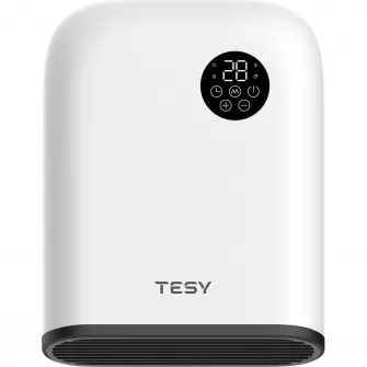 Aeroterma de baie Tesy HL 249 VB W, 2000 W, termostat electronic, functii Confort / Eco / Anti-inghet, touch control, alb