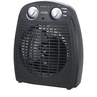Aeroterma Emerio FH-106737.2, 2000 W, 2 trepte viteza, 230 V, Oprire automata, Negru