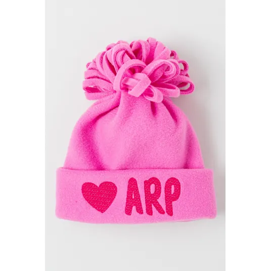 Agatha Ruiz De La Prada, Caciula cu imprimeu si ciucure, Roz orhidee, 50 CM