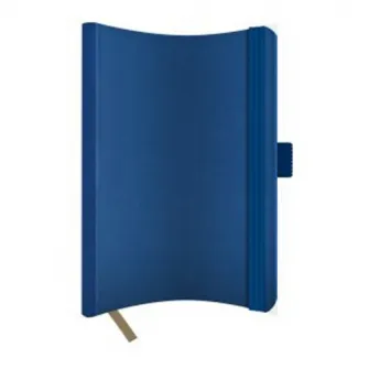 Agenda Castelli, Notes Nedatat A5 Coperta Flexibila, Banda Elastic, Interior Ivory Dictando, Semn Carte, Suport Elastic Instrument De Scris, Culoare Bleumarin