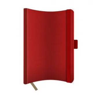 Agenda Castelli, Notes Nedatat A5 Coperta Flexibila, Banda Elastic, Interior Ivory Dictando, Semn Carte, Suport Elastic Instrument De Scris, culoare Rosu