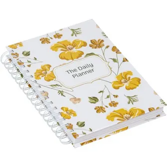 Agenda Daily Planner BiroCo A5 150 File Motiv Flori Aramii