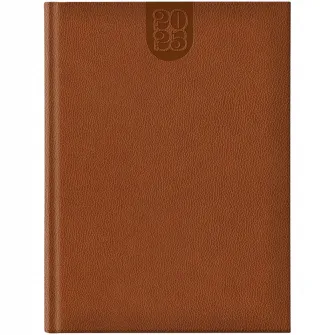 Agenda Dakota A4 datata hartie ivory coperta maro