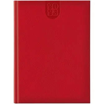 Agenda Dakota A4 datata hartie ivory coperta rosu