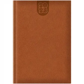 Agenda Dakota A5 datata hartie ivory coperta maro