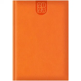 Agenda Dakota A5 datata hartie ivory coperta orange