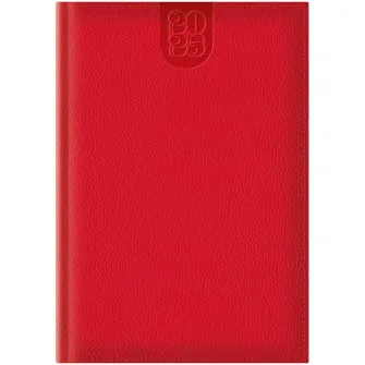 Agenda Dakota A5 datata hartie ivory coperta rosu