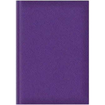 Agenda nedatata A5 Adria hartie ivory coperta mov