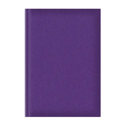 Agenda nedatata A5 Adria hartie ivory coperta mov