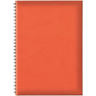 Agenda nedatata B5 TUCSON hartie offset alb spira ascunsa coperta portocaliu