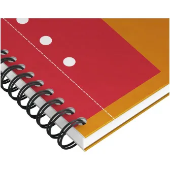 Agenda Organizator Oxford International Notebook, A5+ 80F, Hartie Optik 90G/Mp, Spira Dubla, Scribzee, Coperta Plastifiata Rigida, Pefc, Margini Duble Si Antet, Microperforatii Si 10 Perforatii, Dictando, Culoare Portocaliu