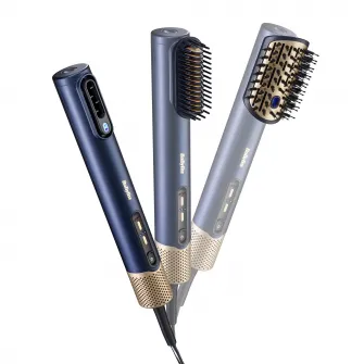 Air Wand 3in1 AS6550CE BaByliss, Functie uscare, 2 Accesorii, 3 trepte de temperatura, Functie Ionica, Tehnologie Anti-Frizz ,Albastru