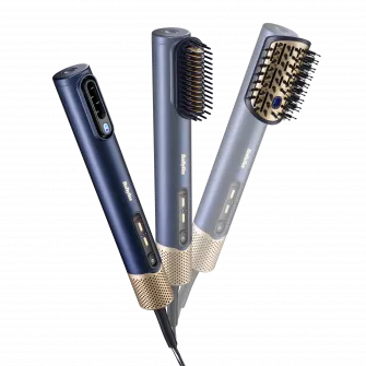 Air Wand 3in1 AS6550CE BaByliss, Functie uscare, 2 Accesorii, 3 trepte de temperatura, Functie Ionica, Tehnologie Anti-Frizz ,Albastru