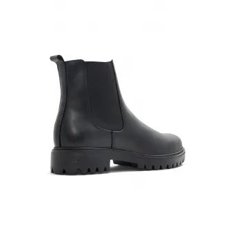 Aldo, Cizme Chelsea de piele cu segmente textile Adalitlan, Negru, 7.5