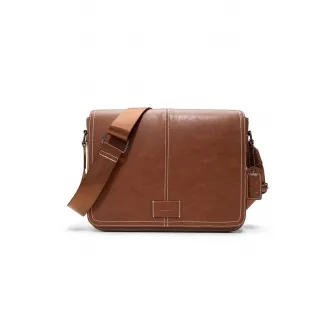 Aldo, Geanta messenger din piele ecologica, Maro cognac