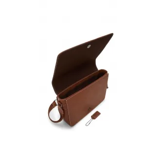 Aldo, Geanta messenger din piele ecologica, Maro cognac