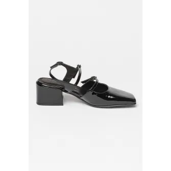 ALOHAS, Pantofi din piele cu toc masiv Withnee, Negru, 36