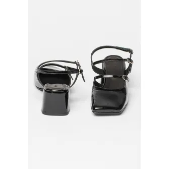 ALOHAS, Pantofi din piele cu toc masiv Withnee, Negru, 36