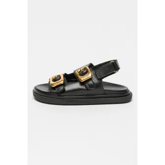 ALOHAS, Sandale de piele Daria, Negru, 39