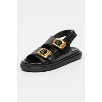 ALOHAS, Sandale de piele Daria, Negru, 39