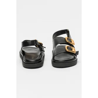 ALOHAS, Sandale de piele Daria, Negru, 39