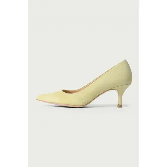 ALURA, Pantofi din piele intoarsa Julie, Galben pal, 41
