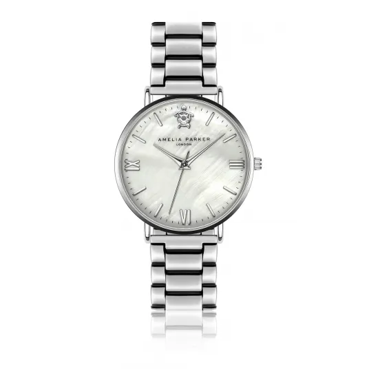 Amelia Parker, Ceas cu cadran Mother Of Pearl, Argintiu