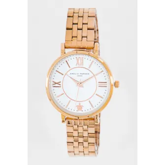 Amelia Parker, Ceas quartz cu logo pe cadran, Auriu