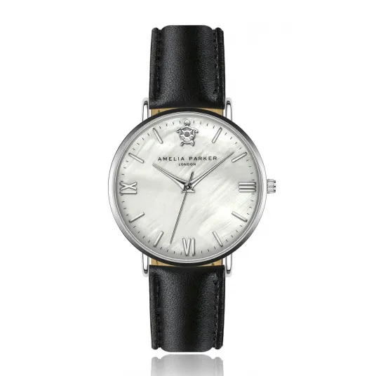 Amelia Parker, Set de ceas quartz cu bratari intersanjabile, Negru