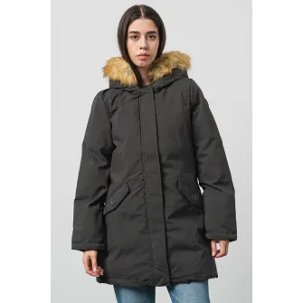 Anapurna, Jacheta parka cu logo Dinastiana, Negru stins, XL