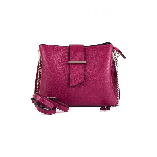 Anna Morellini, Geanta crossbody din piele Ciosa, Fucsia