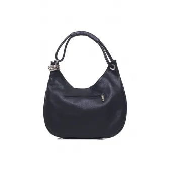 Anna Morellini, Geanta hobo de piele Alba, Negru