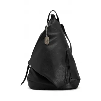 Anna Morellini, Rucsac din piele in forma de triunghi Aureliana, Negru
