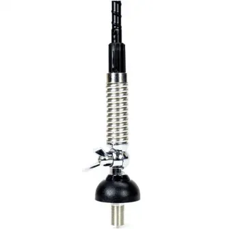 Antena CB PNI S60 cu fluture, lungime spic 59 cm, cu montura, cablu 4 m si mufa PL