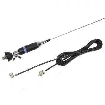 Antena CB PNI S9 cu fluture, lungime spic 120 cm, cablu RG58 4m