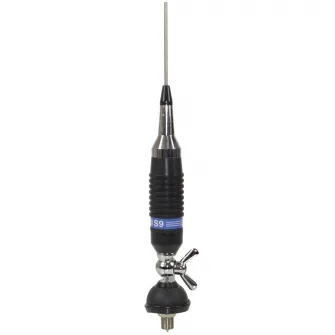 Antena CB PNI S9 cu fluture, lungime spic 120 cm, cablu RG58 4m